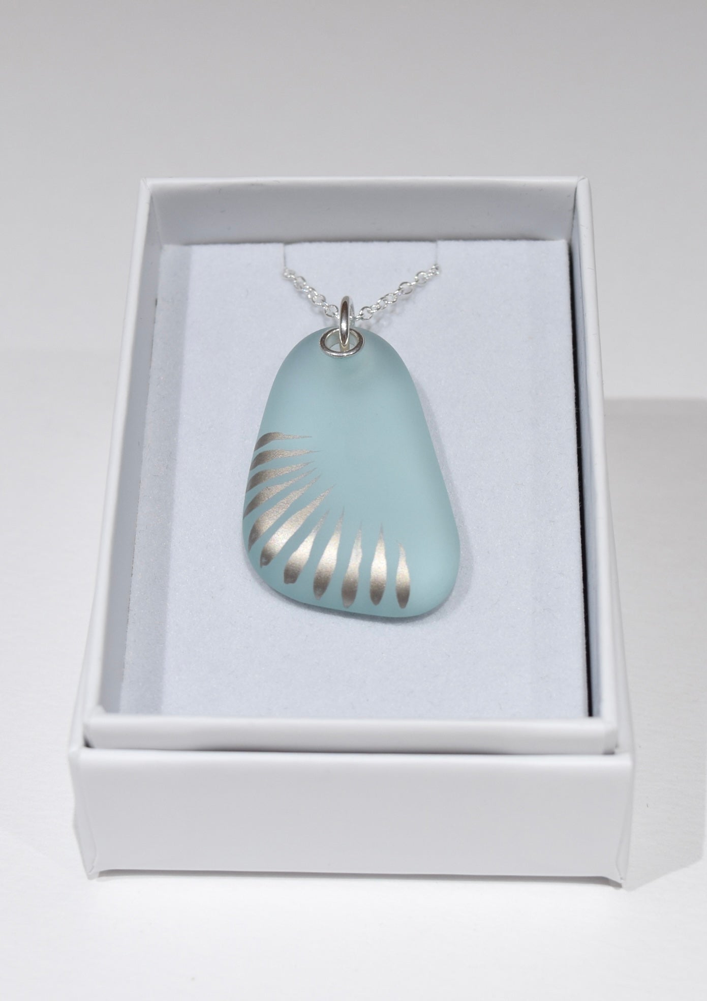Eau de Nil Upcycled Glass Pendant