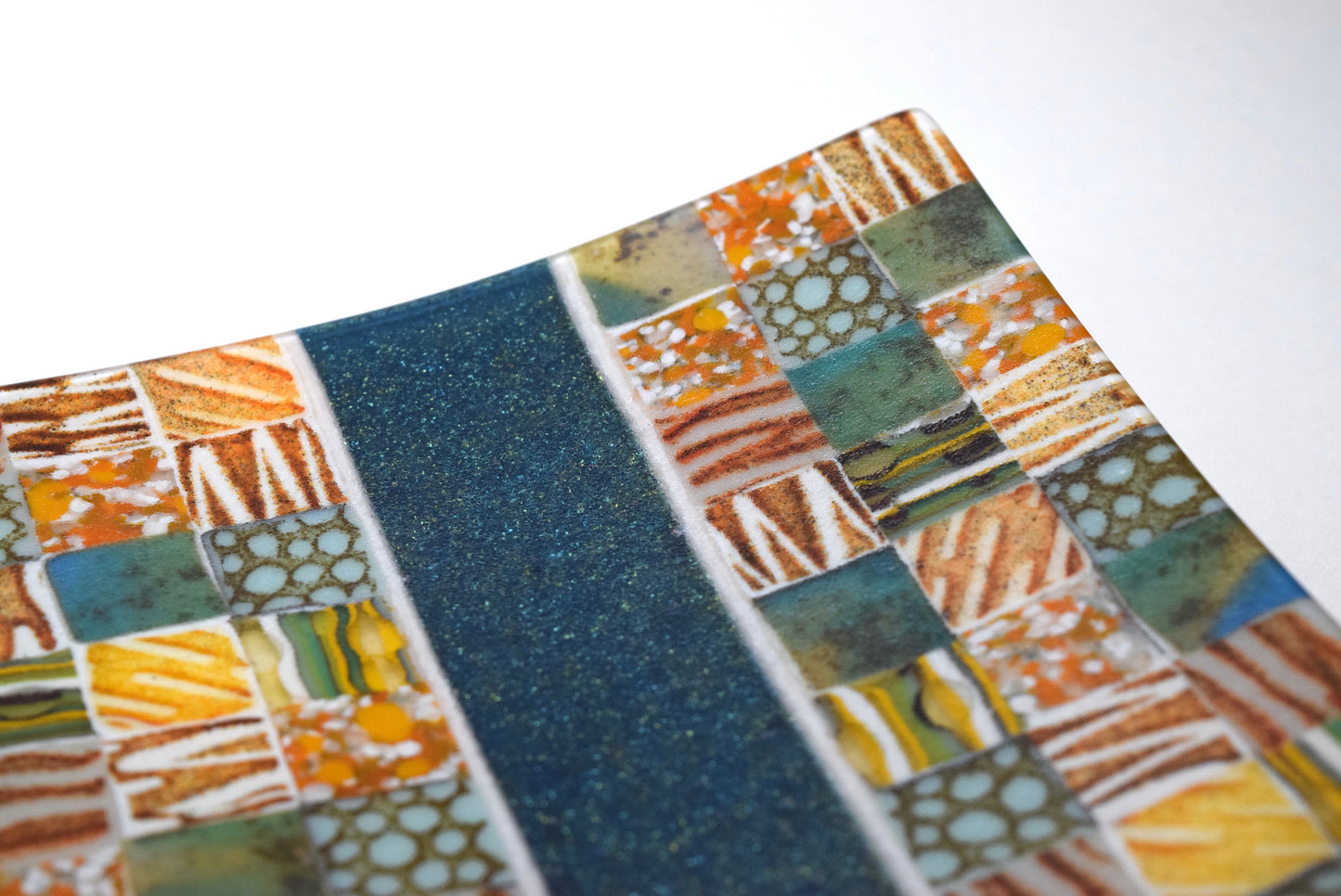 Multi Patchwork Oblong Dish