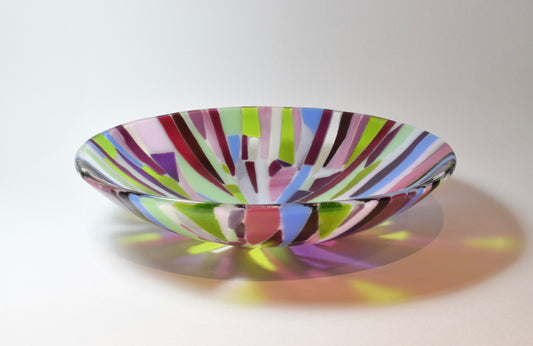 Springtime Mosaic Round Bowl