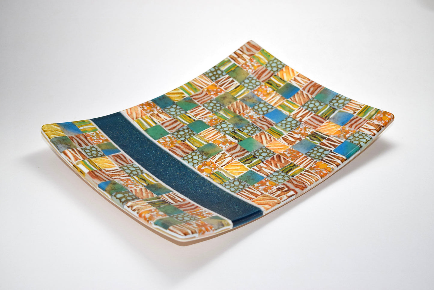 Multi Patchwork Oblong Dish
