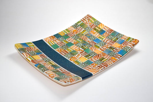 Multi Patchwork Oblong Dish