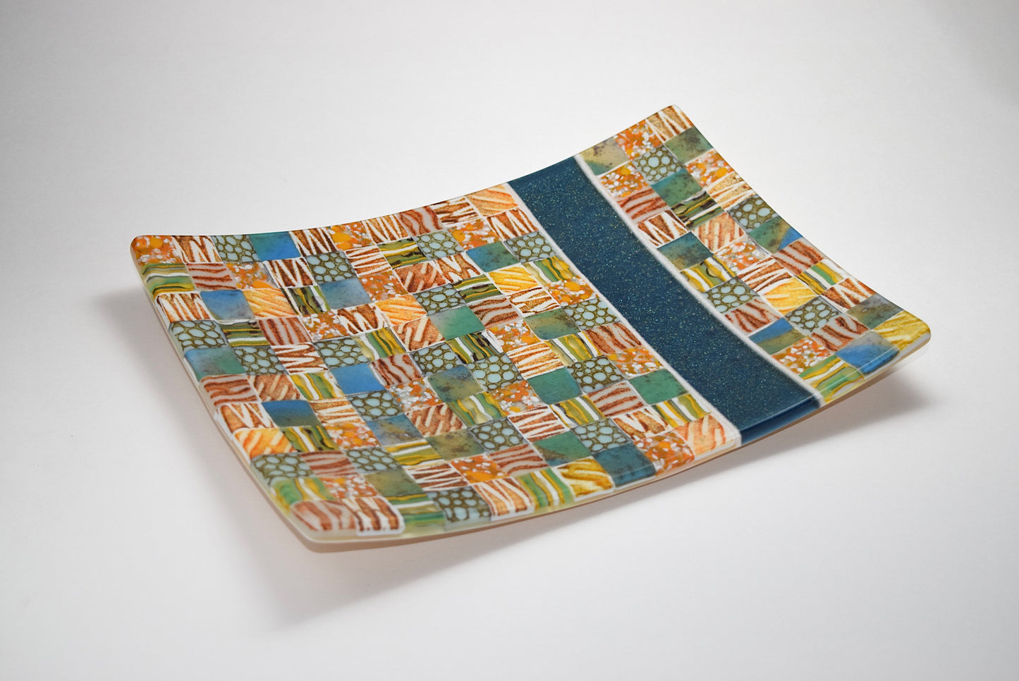 Multi Patchwork Oblong Dish