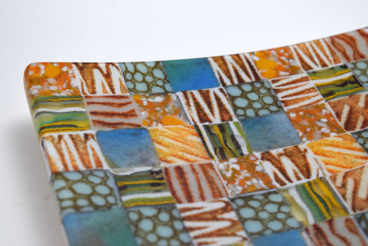 Multi Patchwork Oblong Dish