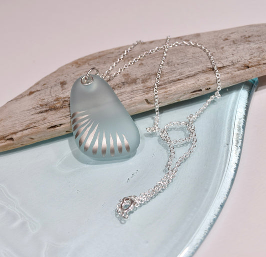 Eau de Nil Upcycled Glass Pendant