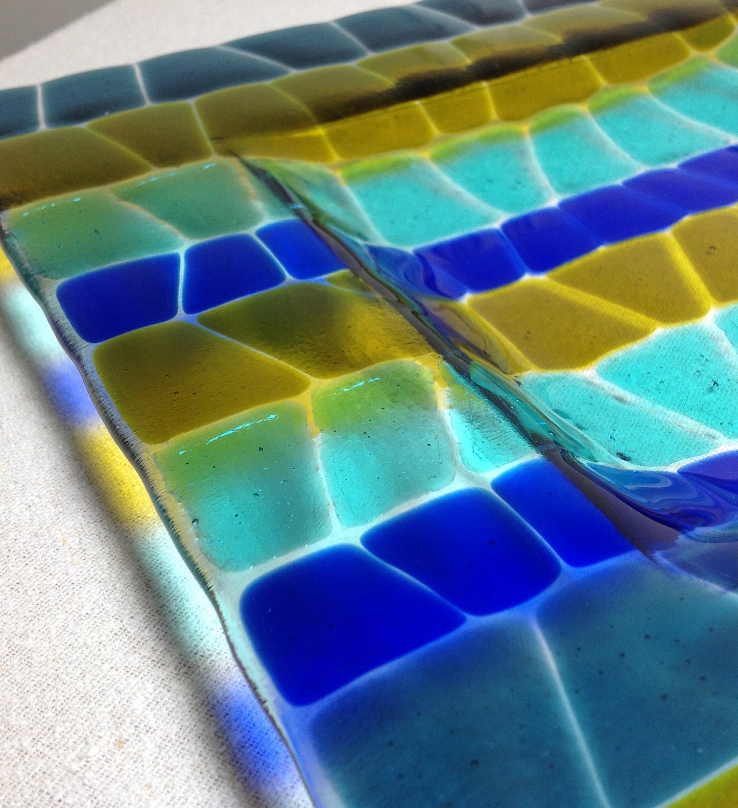 Blue Water Square Dish