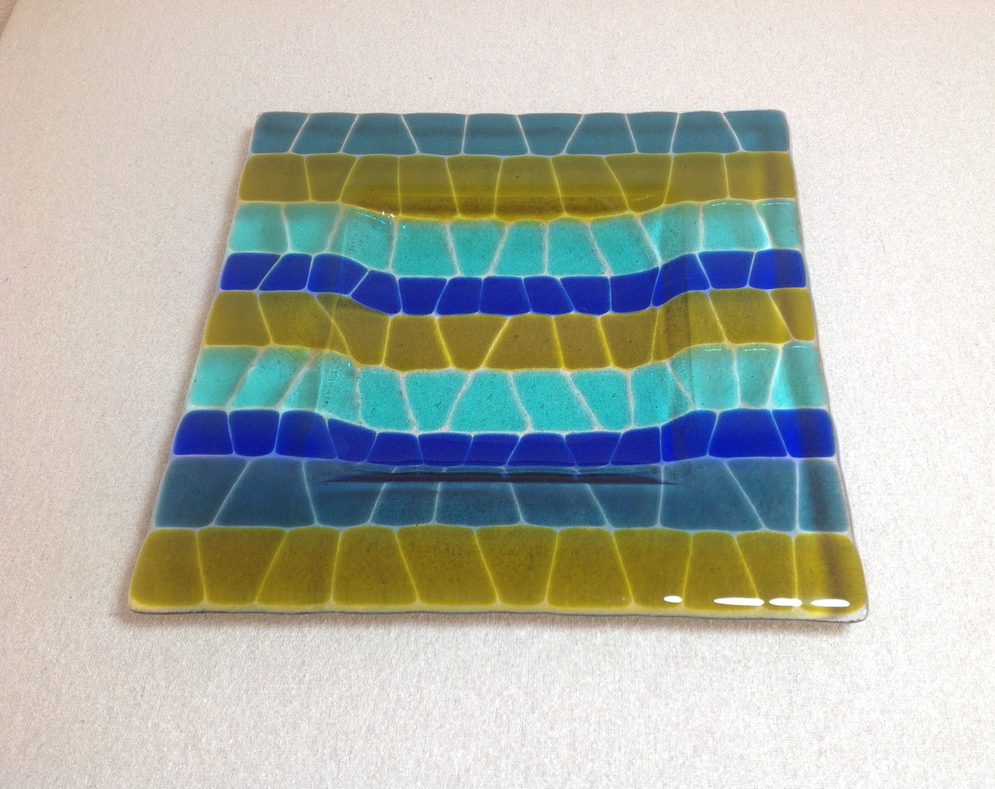 Blue Water Square Dish